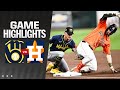 Brewers vs astros game highlights 51724  mlb highlights