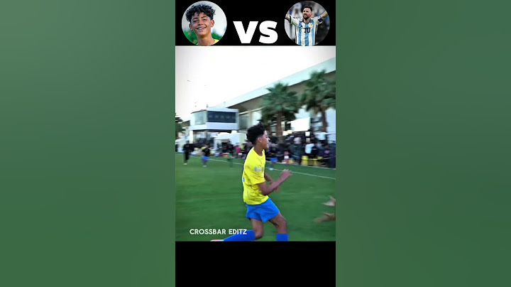 Intense Match Ronaldo Jr VS Lionel Messi 😳☠️ #footballshorts #football #shorts