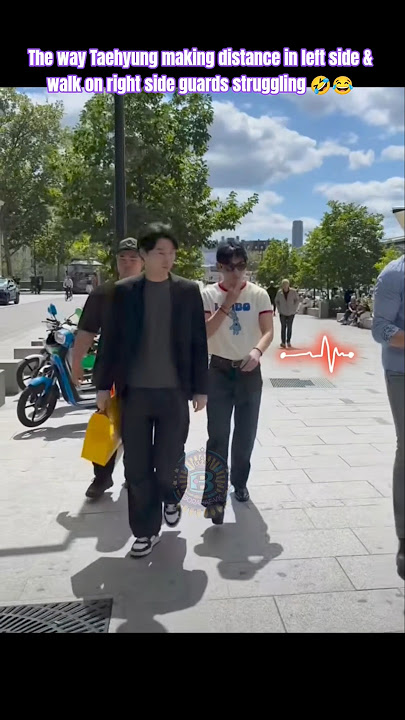 The way Taehyung doesn't aware but guards r getting to inside😂🤣#v #taehyung