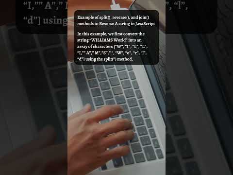 How To Reverse A String In JavaScript