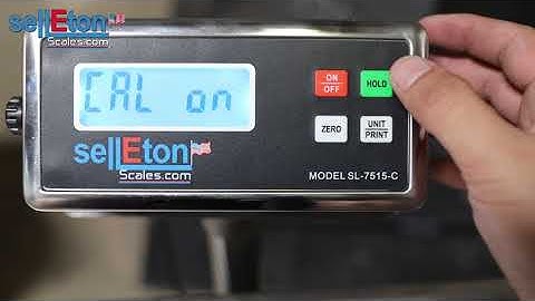 SL-7515-C Calibration for decimal points presented by sellEton scales