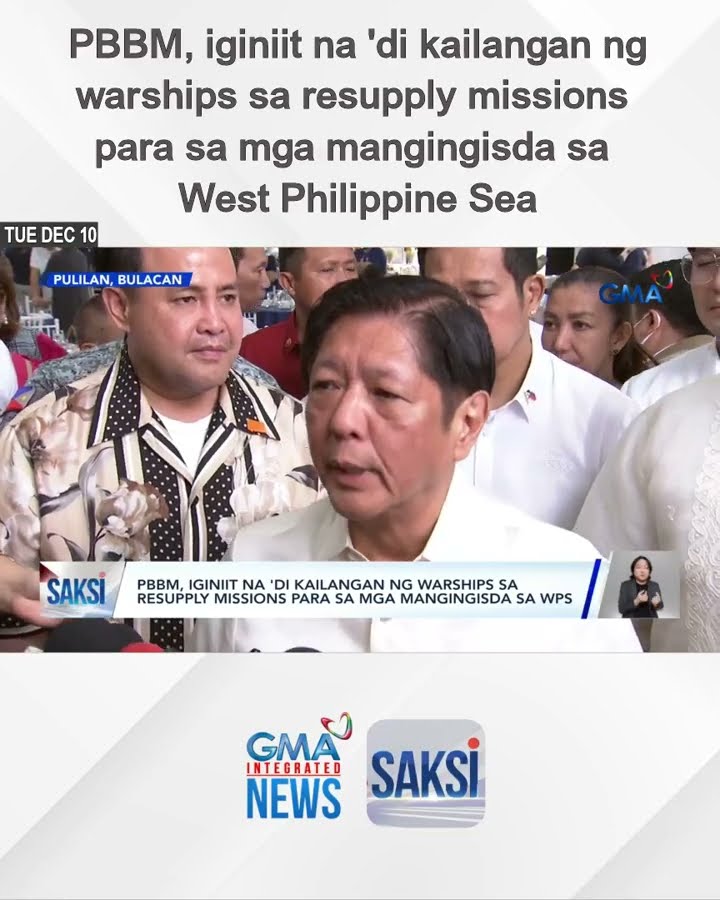 PBBM, iginiit na 'di kailangan ng warships sa resupply missions para sa mga mangingisda... | Saksi