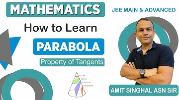 Parabola | Lecture 8 | conic Section | Property of Tangents | Class 11th XI | IITJEE | JEEADVANCED