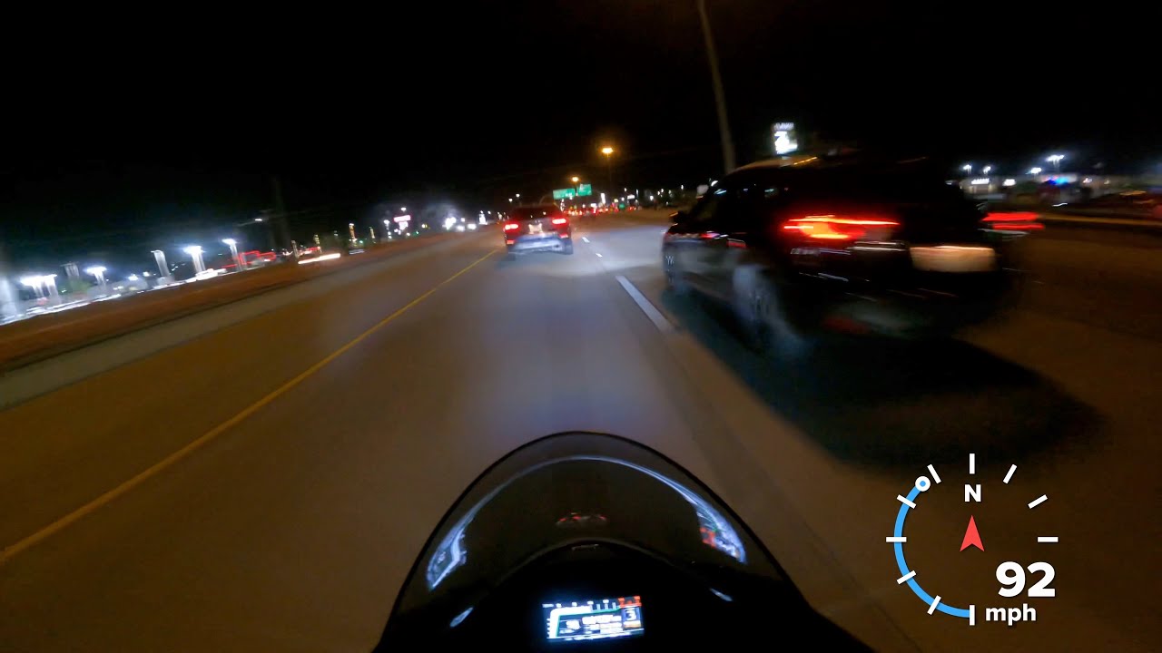 R1 Takes Off On Me During Night Highway Ride YouTube