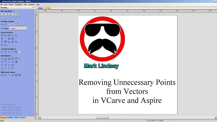 Eliminating Unnecessary Points from Vectors in VCarve and Aspire