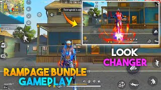 NEW LEGENDARY BUNDLE GAMEPLAY FREE FIRE | RAMPAGE EVO BUNDLE GAMEPLAY | RAMPAGE LOOK CHANGER EMOTE