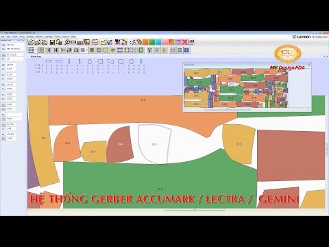 Video học Thiết kế rập - Nhảy size - Giác sơ đồ Vi tính trên phần mềm Gerber Accumark