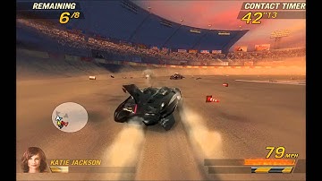 Flatout 2 Gameplay with Batmobile (PC, HD)