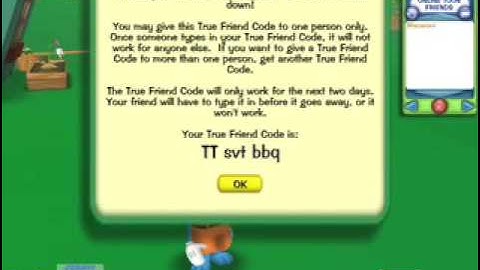 Toontown True Secret Friend Codes