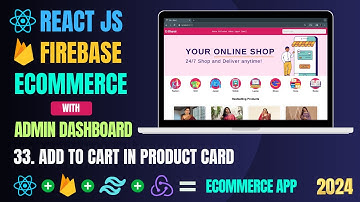 Build Ecommerce App with React And Firebase | Add To Cart | React Projects For Beginners #33