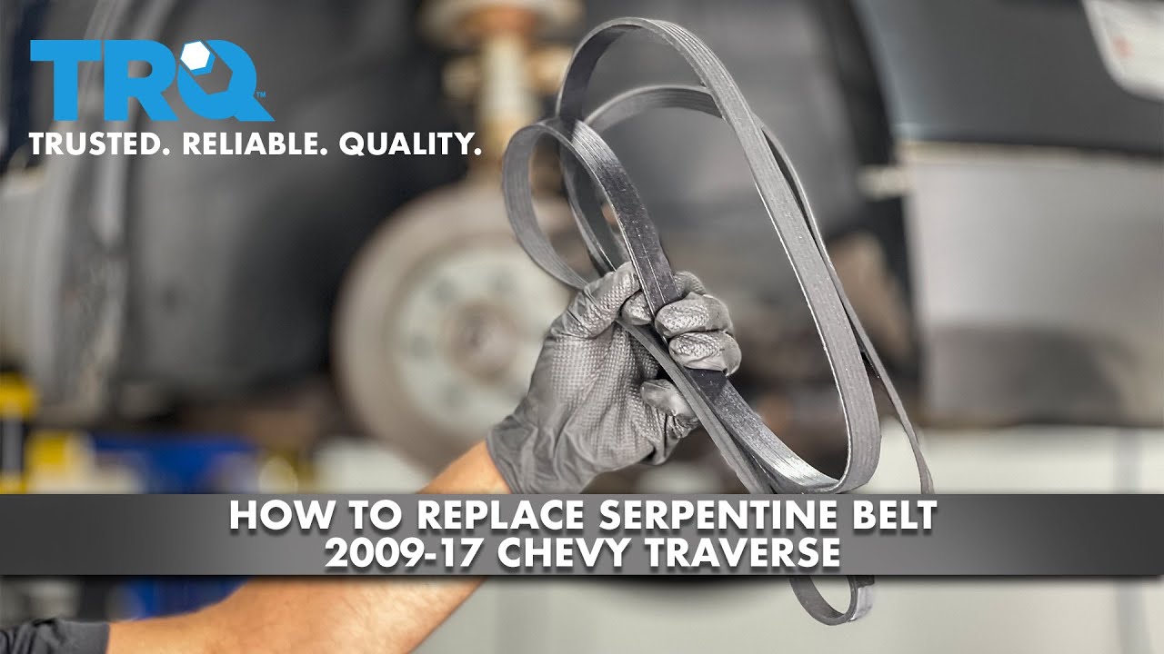 How to Replace Serpentine Belt 2009-17 Chevy Traverse - YouTube