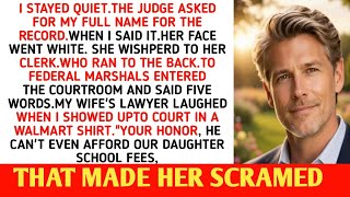 I wore A $12 Shirt To Court.wife laughed When I said My name,to Marshals took her away ||