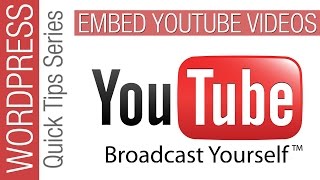 Wordpress Quick Tips: Embed YouTube Video