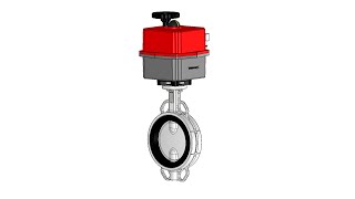 Valworx 5626 Electric Actuated Butterfly Valves- Wafer Style