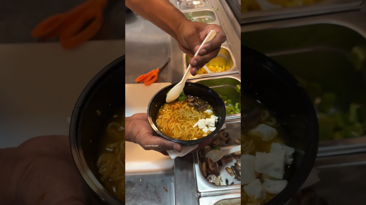 Veg Korean Ramen Bowl just 150/- only in Delhi | Korean Street food now in Delhi  