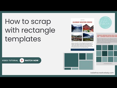 How to use rectangle templates for scrapbooking