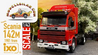 Scania 142M 1981 Red from Ixo Models   HD 1080p