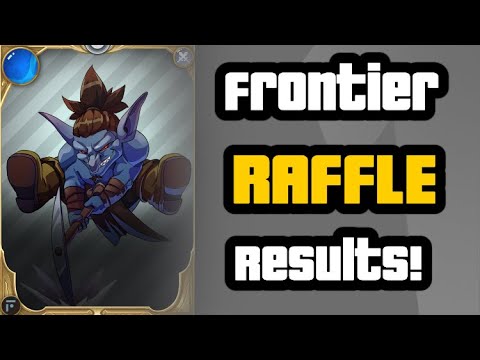 Splinterlands  Weekly Frontier Raffle results!  I see some names I recognize!
