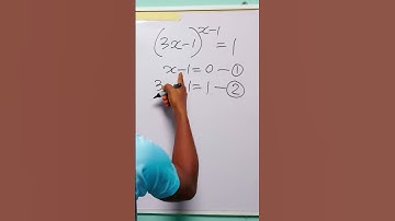 Master Exponential Equations: Solve (3x-1)^(x-1)=1 #algebra #exponentialequations #matholympiad
