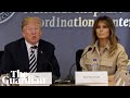 Melania Trump appears in front of the cameras for the first time in weeks