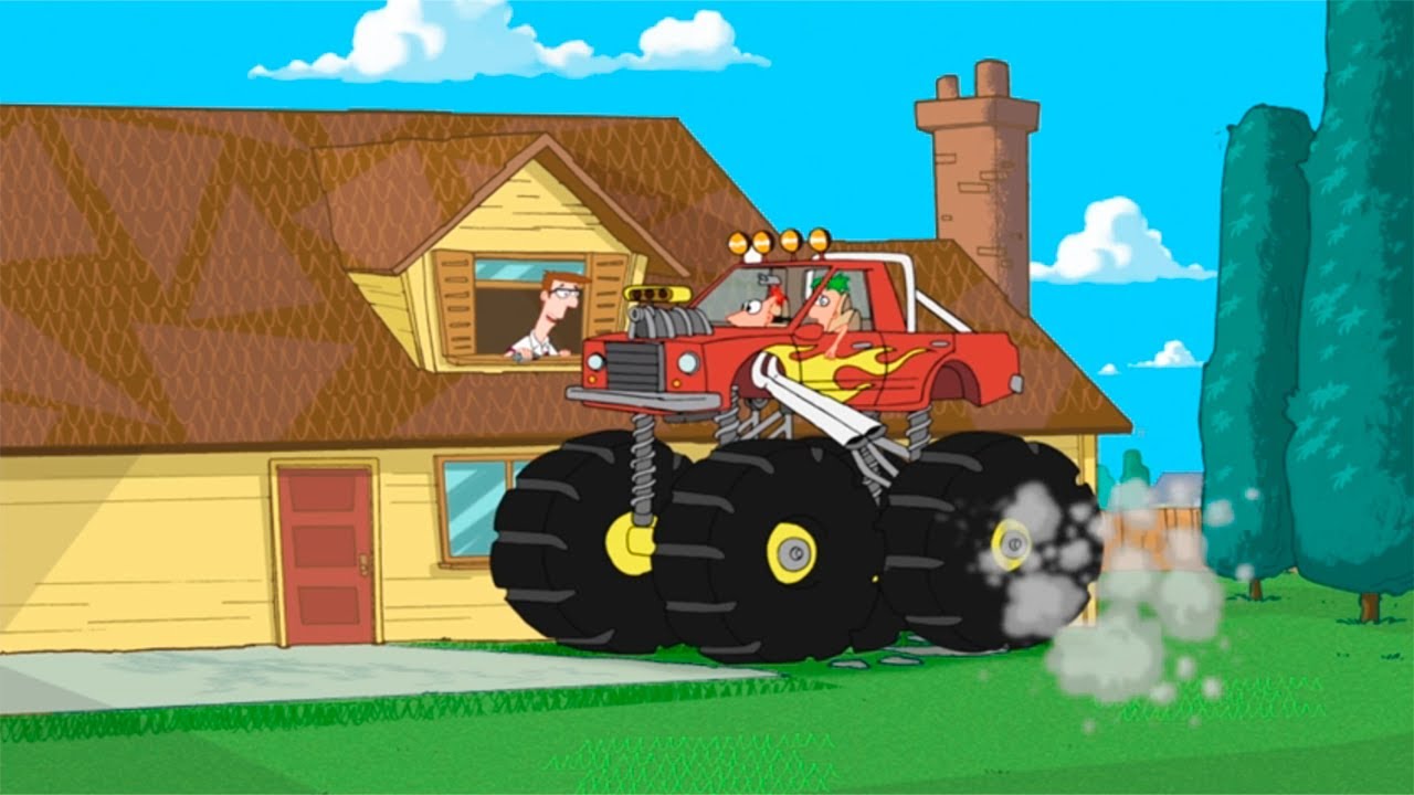 Phineas y Ferb contruyen una camioneta monstruo Capitulos completos