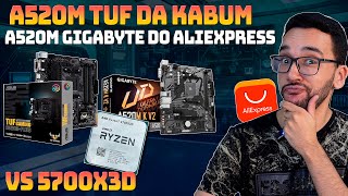 AO VIVO! UNBOXING A520m TUF e A520M-K Gigabbyte - Testes TEMPERATURA com R7 5700X3D!