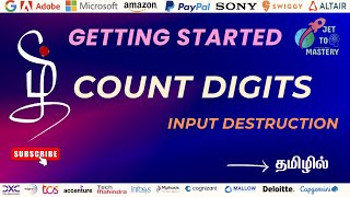Count Number of Digits (Input Destruction)