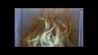 Real flames. How to airbrush. A step by step guide,  for beginners and more.