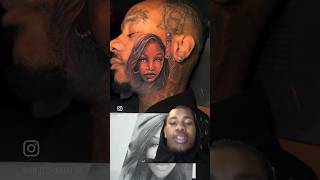 He Tatted His Girlfriend Face On His Face