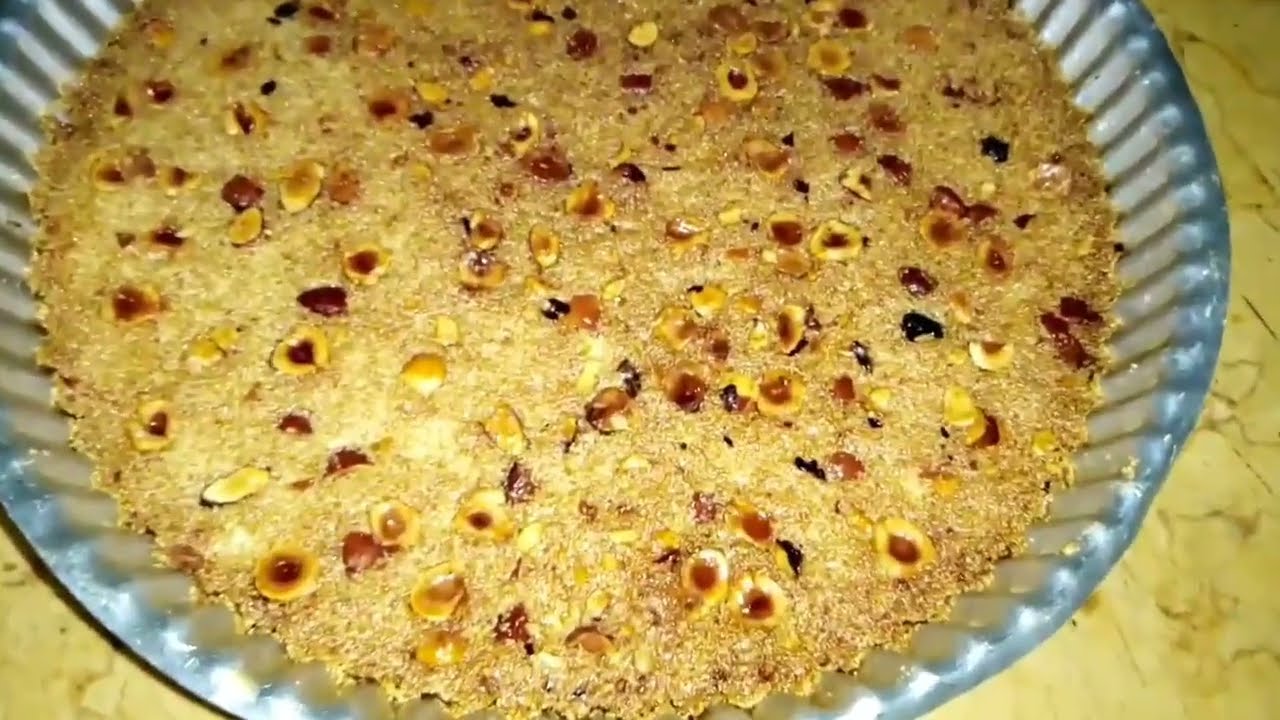 البسبوسه بالبندق بكل سهولة وبمقادير بسيطة جربيها بطريقتي هتعجبك 