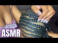 ASMR IN PERSON BRAIDS + SCALP CHECK😴| real scratching w nails, oiling, dandruff removal |NO talking