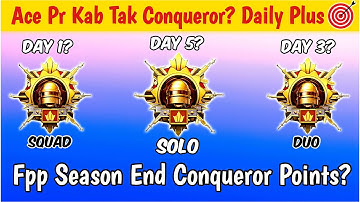 🇮🇳TPP/FPP- SOLO/DUO/SQUAD कब तक ACE पर CONQUEROR मिलेगा । BGMI 3.6 CONQUEROR RANKPUSH TIPS & TRICKS✅