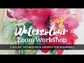 Painting a Loose Floral in Watercolor, Intuitive painting peony