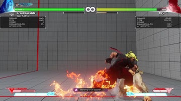 Street fighter v ken medium tatsu cross up corner