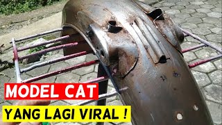 Cara Mudah CAT MOTOR Efek KARAT yang LARIS BANGET !