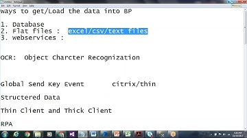 BluePrism (RPA) Training session 3