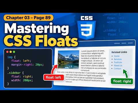 Mastering CSS Floats | float: left, float: right & Web Layout | Chapter 03 – Page 89