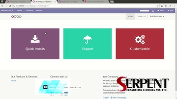 Odoo Website Three Blocks Snippet - SerpentCS