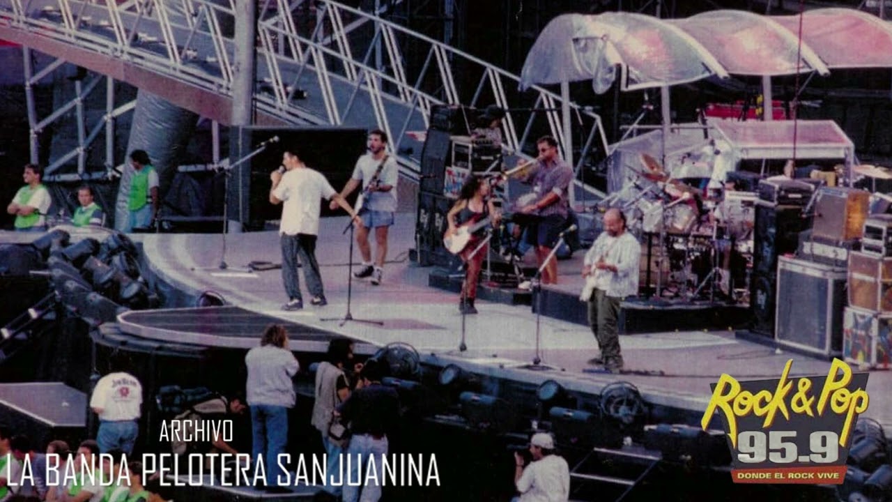 LAS PELOTAS - SOPORTE THE ROLLING STONES - ESTADIO RIVER PLATE - TRANSMISION ROCK & POP -  16/2/1995