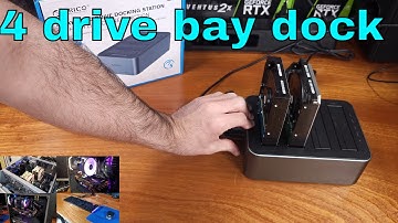 FOUR Bay Hard Drive - SSD Docking Station With Cloning!