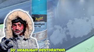30° Headlight Restoration   should you do Restoration in the cold ?