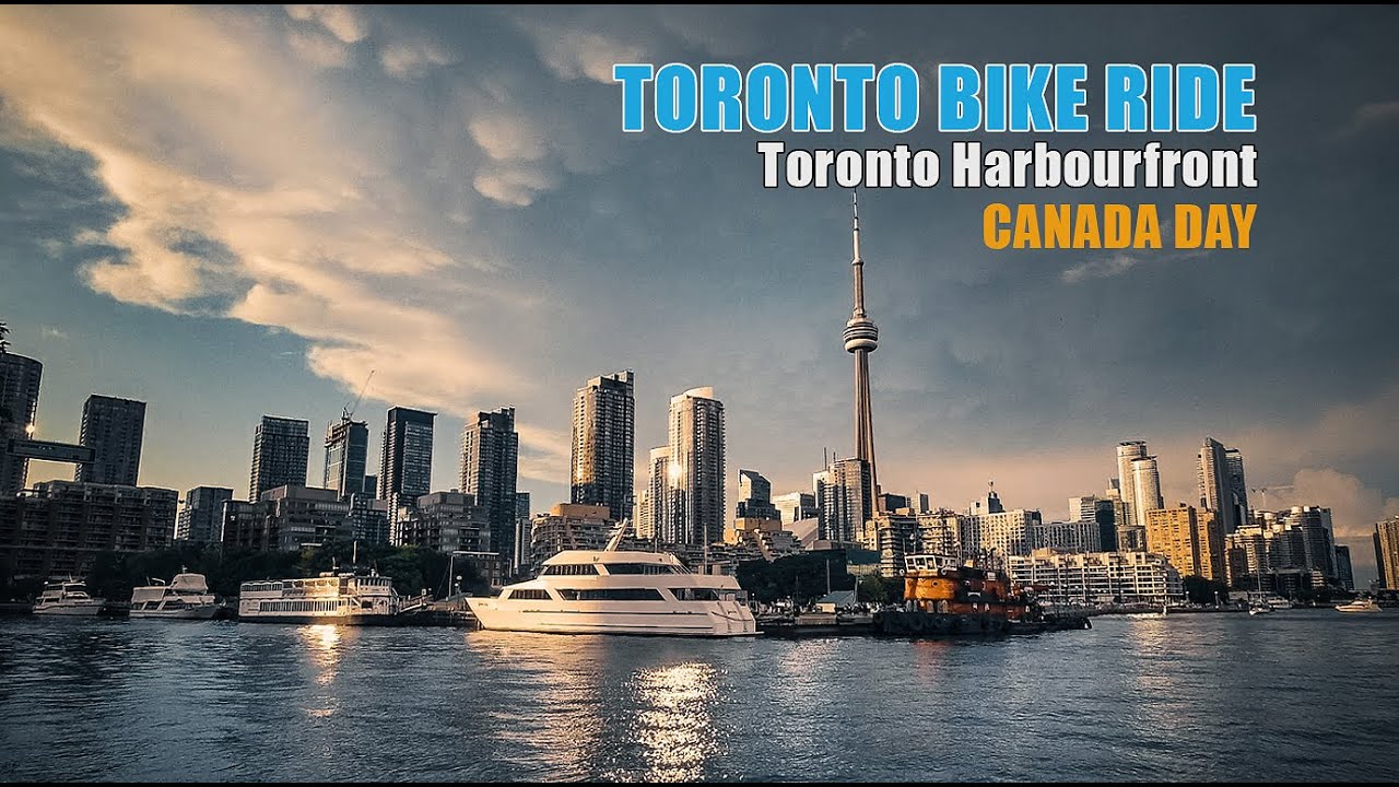 Canada day Toronto Harbourfront Bike tour pov