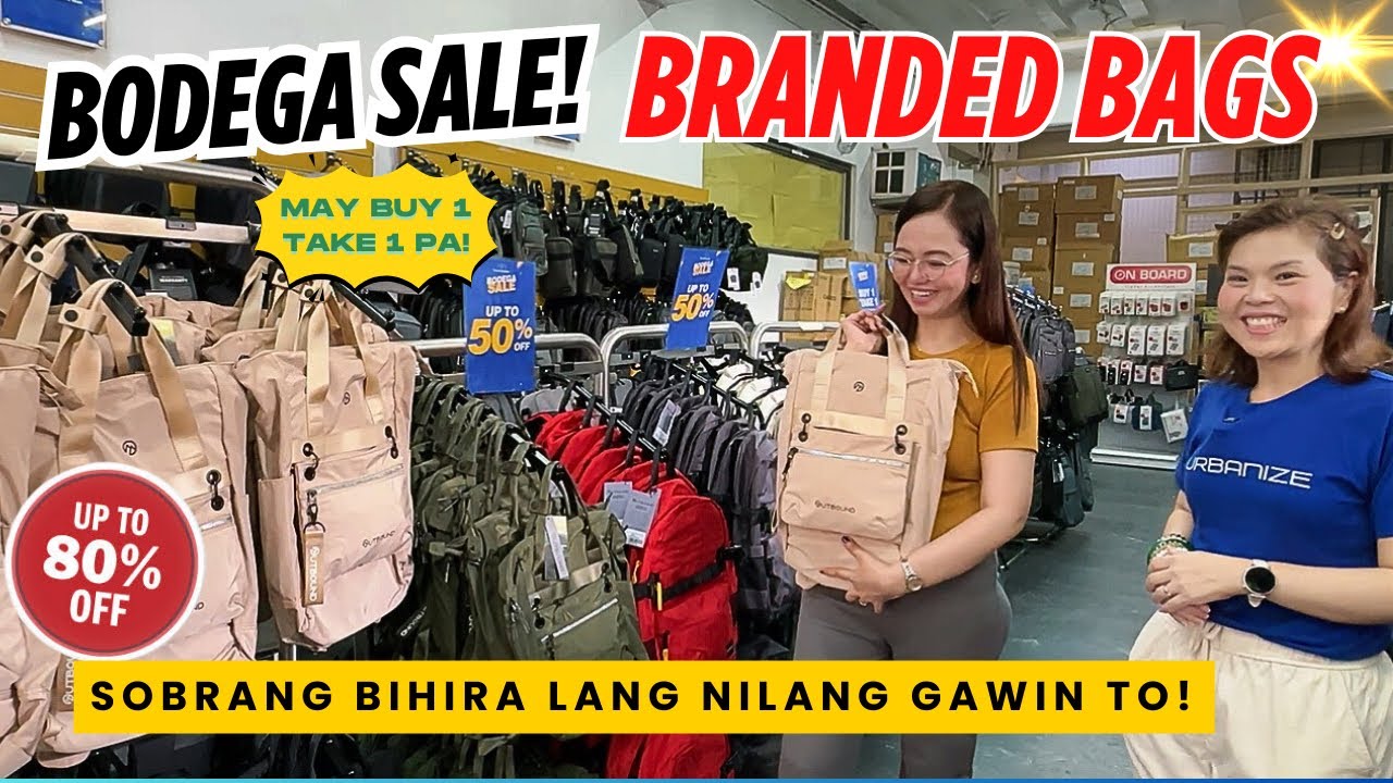 Up to 80% DISCOUNT sa mga BRANDED BAGS, May mga BUY 1, TAKE 1 PA!/Bihira lang tong BODEGA SALE nila!