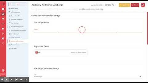 How to add a surcharge fees (Cloud Base POS System)