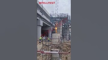 Dynamic Pile Load Test #dlt #pile #load #pavment #foundation #intellitest #civilengineer #fwd #nsv
