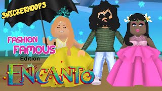 Fashion Famous ENCANTO EDITION | Snicker Hoops Roblox Games to Play | Sparklies Gaming