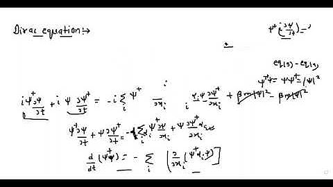 lecture-19 : Continuity equation from dirac equation, Covariant form of dirac equation