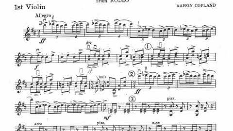 Hoe-down for String Orchestra 1st Violin Sheet Music