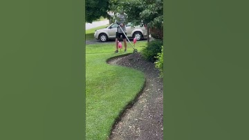 #crispy #edge #rotary #scissors #satisfying #oddlysatisfying #before #after #diy #grass #lawn