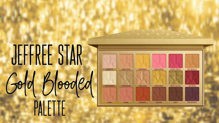 Jeffree Star Gold Blooded Palette | Unboxing and Swatches